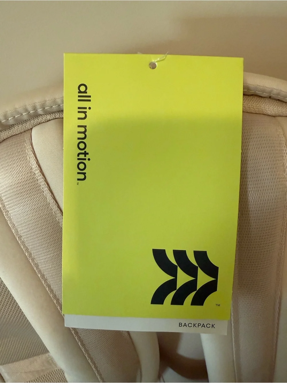 Minimalist Cream Backpack - Unbranded